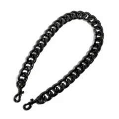 マークジェイコブス MARC JACOBS バッグチャーム チェーン ショルダーストラップ 黒 ブラックのサムネイル