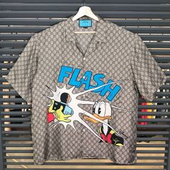 美品 グッチ ドラえもんコラボ シルクシャツ 希少 ブラウン 44 美品 グッチ ドラえもんコラボ シルクシャツ 希少 ブラウン 44 - メルカリ