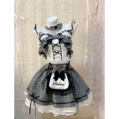 コンカフェ コスプレ衣装 メイド服ギンガムチェック 11号 - メルカリ