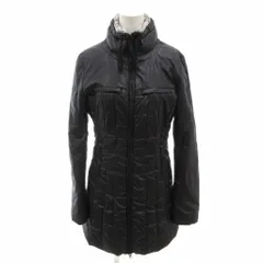 アルマーニ ジーンズ ARMANI JEANS 中綿コート キルティング ロゴ 光沢 38 黒 ブラック /YJ ■ECG003のサムネイル