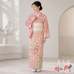 訪問着 エ霞文様 花文 金彩 フォーマル 未使用 しつけつき 正絹 やまと