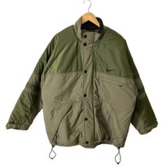 NIKE 銀タグ ナイロンジャケット XL アイボリー ドローコード テック系