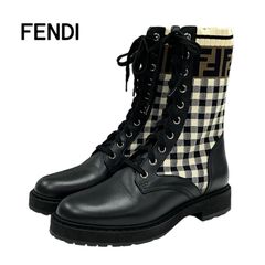 希少】FENDI フェンディ ブーツ ハイヒール ズッカ - メルカリ