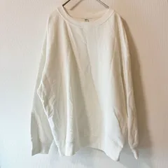 UNIQLO スウェットクルーネックシャツ ホワイト L 241-467801