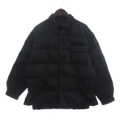 アルマーニ ジーンズ ARMANI JEANS 90ｓ ダウンジャケット ブルゾン フラップボタン ナイロン 黒 ブラック F40のサムネイル