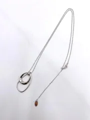 美品 UNTITLED アンタイトル ライトダブルリング ネックレス シルバー ■■ レディースのサムネイル