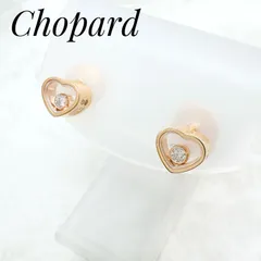 人気🌟Chopard  ハッピーダイヤモンド ピンクゴールド 証明書付き ピアス Uのサムネイル