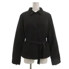 アルマーニ ジーンズ ARMANI JEANS 中綿ジャケット 40 2WAYカラー テーラード ステンカラー 袖ファスナー 黒 ブラック /NU ■ECTのサムネイル