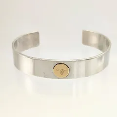 【美品】TADY&KING　タディアンドキング　ロングホーン　平打ちバングル　SILVER　K18×シルバー925　31.9gのサムネイル