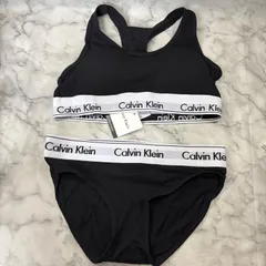 新品　カルバンクライン ブラ＆ショーツセット ブラック　 サイズSのサムネイル