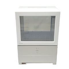難あり】4面ガラス冷蔵卓上ケーキショーケース ホワイト RT-100L 中古