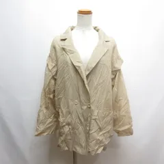 ダブルクローゼット w closet 2way シアー ジャケット F ベージュ 袖取外し可 ベストのサムネイル