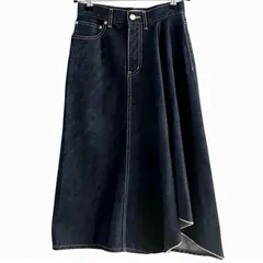 beautiful people ビューティフルピープル  iregular hem A-line skirt  デニム スカート  1845107003　34のサムネイル