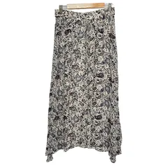ISABEL MARANT ETOILE(イザベルマランエトワール) ロングスカート サイズ34 S レディース美品  - 白×黒×マルチのサムネイル