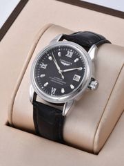 LONGLUX 高級自動巻き時計 ブラック文字盤 工具付 オマージュ時計