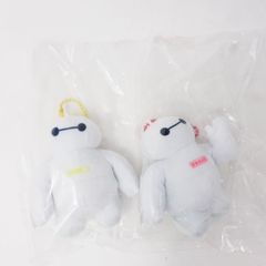 CO5551 미사용품 베이맥스 봉제인형 매력 2점 세트 마스코트 키홀더 디즈니랜드 디즈니 리조트 상품