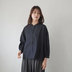 かぐれ】リネンダブルポケットワイドシャツ NAVY 2026SS - メルカリ