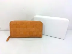 26g-608k【中古】zucchero ズッケロ　Luisa ルイーザ　ラウンドファスナー長財布　カード入れ　レザー　49174　ブラウンのサムネイル