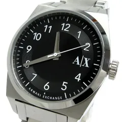 アルマーニエクスチェンジ A|X ラウンド メンズ アラビア数字 3針 黒 AX2300 時計 ARMANI EXCHANGE クォーツ 稼動品のサムネイル