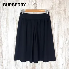 BURBERRY LONDON バーバリーロンドン ワンタック ウール フレアスカート ブラックのサムネイル