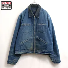 80s vintage OSHKOSH パデッド 襟コーデュロイ デニム ジャケット メンズ XLサイズ相当 ビッグサイズ オーバーサイズのサムネイル
