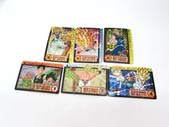 当時物 バンダイ ドラゴンボールZ カードダス キラカード ホログラム 2 悟飯＆悟天＆トランクス/168 トランクス＆悟天/213 ゴテンクス/297 孫悟空＆ベジータ/280 ベジット/317 魔人ブウ 6枚おまとめセット 1993～1995年 保管4
