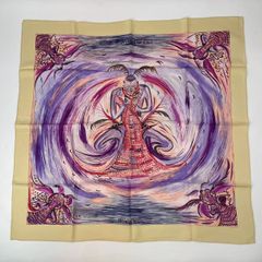 新品同様 希少 HERMES エルメス カレ90 ヒマラヤ杉の下で SOUS LE