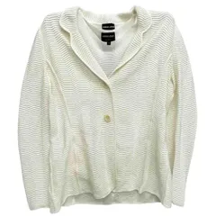 GIORGIO ARMANI ジョルジオアルマーニ アンサンブル カーディガン カットソー 2P 2ピース ホワイト系 48【中古】のサムネイル