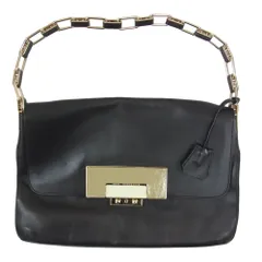 Anya Hindmarch アニヤ・ハインドマーチ 2311021-99 レザー ハンドバッグ ブラック系【中古】のサムネイル