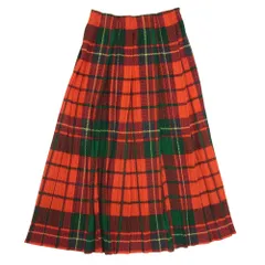 PLEATS PLEASE プリーツプリーズ イッセイミヤケ PP14-JG366 プリーツ加工 タータンチェック ロング スカート  レッド系 1【中古】のサムネイル
