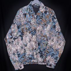 PETITE SOPHISTICATEシルクジャケット総柄バロック柄ヴィンテージ 
