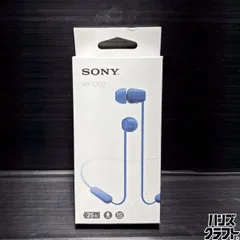 ▼【未使用】SONY WI-C100 ワイヤレスステレオヘッドセット ブルー ソニー