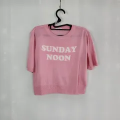0226 ロエム Sサイズ ピンク SUNDAY NOON 半袖のサムネイル