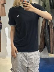 極美品 フレッドペリー ショルダーバッグ 黒 ワッペン レトロ 大容量