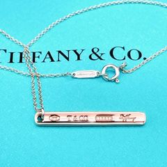 美品 TIFFANY ティファニー ナローバー ルベドメタル ネックレス