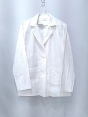 Lサイズ DAKS 麻100% アンコン シャツジャケット プリーツ加工 - メルカリ