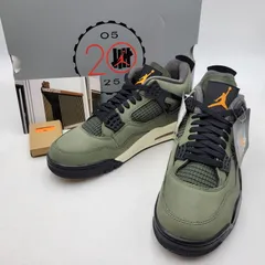 【中古美品】NIKE ナイキ × UNDEFEATED アンディフィーテッド AIR JORDAN 4 RETRO "DEEP GREEN" (2025) IB1519-200 エアジョーダン 4 レトロ スニーカー【160-260603-ay-05-izu】のサムネイル