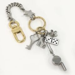 COACH サイコロ型 バックチャーム シルバー CZ128 - メルカリ