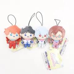 エヴァンゲリオン シンジ アスカ レイ マリ EVA POCKET マスコット ぬいぐるみ エヴァポケット 4種セット タグ付き