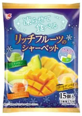 エースベーカリー凍らせて食べるリッチフルーツのシャーベット 20g×15個入り×2袋のサムネイル