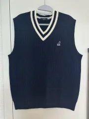 カンゴール プレッピー BEST ベスト ネイビー Msize Vネック バイカラー ユニセックスのサムネイル