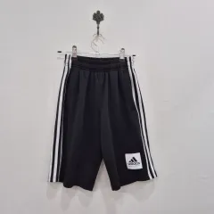 アディダス 3本線 ハーフパンツ ブラック ジュニア