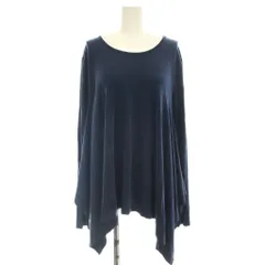 エムエムシックス メゾンマルジェラ MM6 Maison Margiela チュニック 長袖 ピーチスキン カットソー M ネイビー 紺 /☆Gのサムネイル