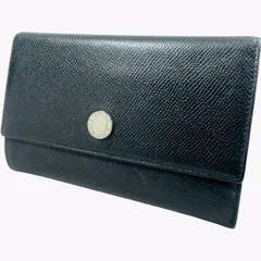 【美品】BVLGARI ブルガリ クラシコ 三つ折り 財布 ブラックのサムネイル