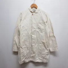ドミンゴ Domingo D.M.G 美品 コットン ワーク コート 2 アイボリー 18-483T カバーオール ジャケット 日本製のサムネイル