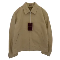 GUCCI グッチ 784180ZAQP32901 ウェブ ストライプ付き コットンツイル ジャケット ベージュ系 52【極上美品】【中古】のサムネイル