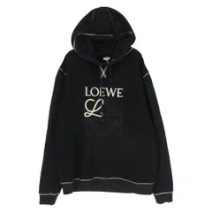 LOEWE ロエベ H526341XAL アナグラム ロゴ刺繍  フーディー パーカー ブラック系 L【中古】のサムネイル