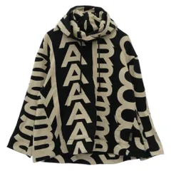 MARC JACOBS マークジェイコブス C632P26SP22 MONOGRAM OVERSIZED HOODIE モノグラム 総柄 オーバーサイズ プルオーバーパーカー ブラック系 ベージュ系 S【中古】のサムネイル