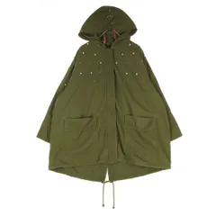 ZARA BASIC ザラベーシック ビジュー 長袖 ジップジャケット XS カーキ系 フーディ レディース 古着のサムネイル