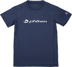 ファイテン Phiten RAKUシャツ 半袖 ネイビー/ホワイト 2XO  JG585008 ネイビー/ホワイトのサムネイル
